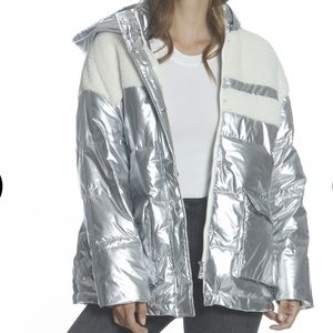 sherpa puffer jacket